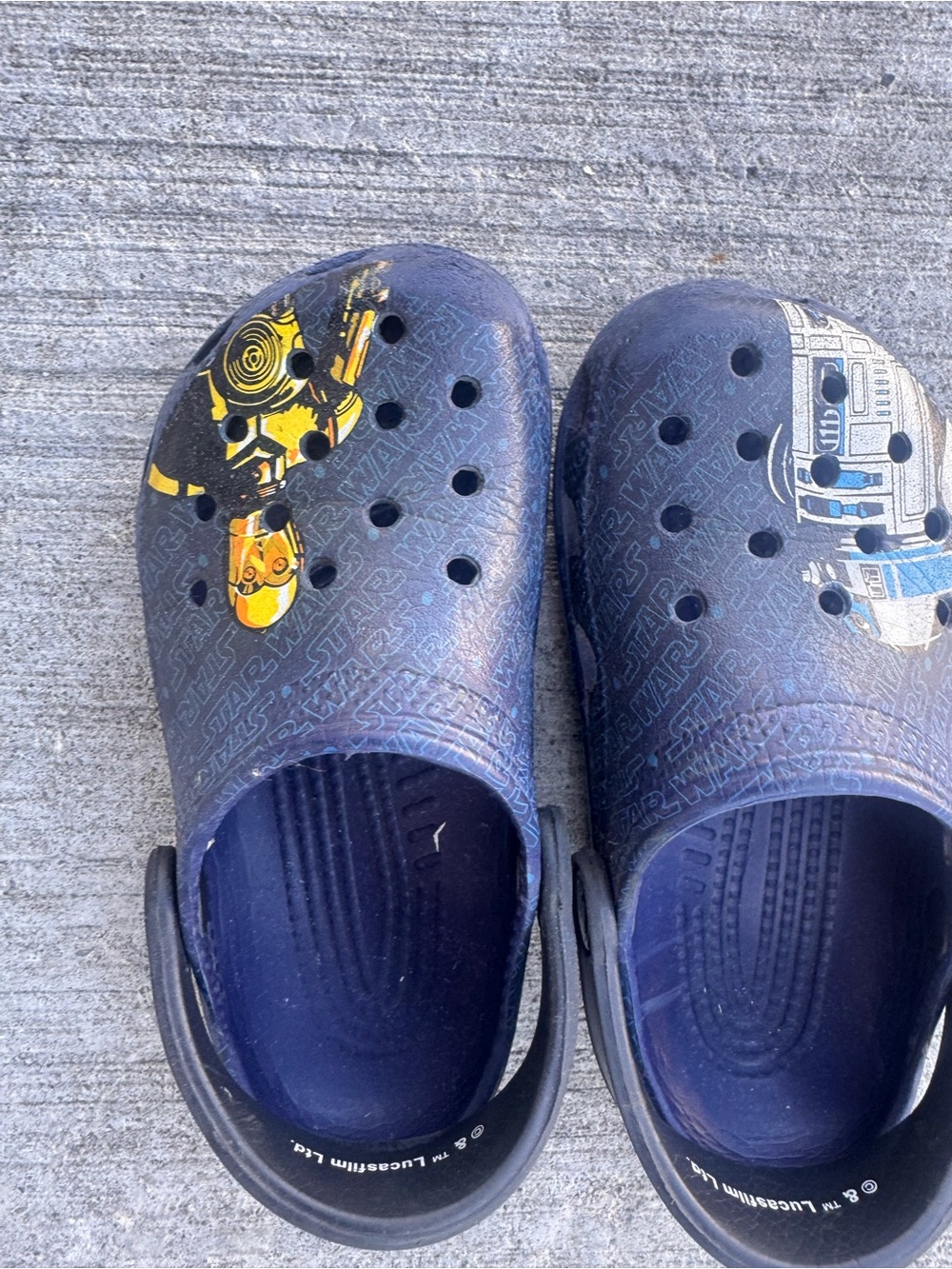 CROCS Kids Navy Star Wars Clog Sandals with Character Prints
